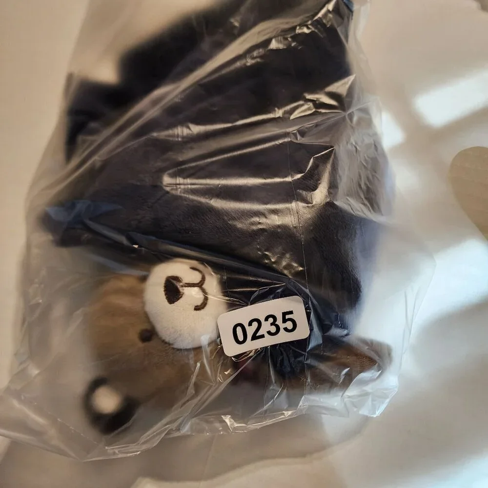 Carter's first bear plush lovey security blanket rattle  navy blue
